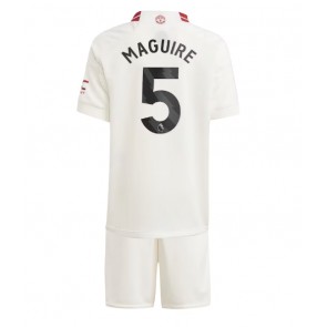 Manchester United Harry Maguire #5 Replika Babytøj Tredje sæt Børn 2023-24 Kortærmet (+ Korte bukser)